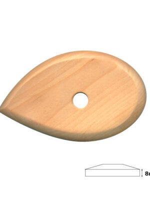 Rib Wooden Teardrop