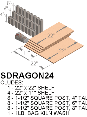 Furniture Shelf Kit for Paragon Dragon Kiln