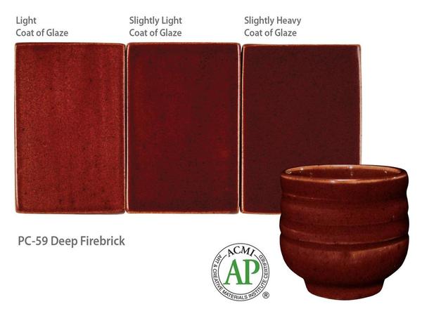 Amaco Potters Choice Midfire Brushable Glaze PC-59 Deep Firebrick 472ml