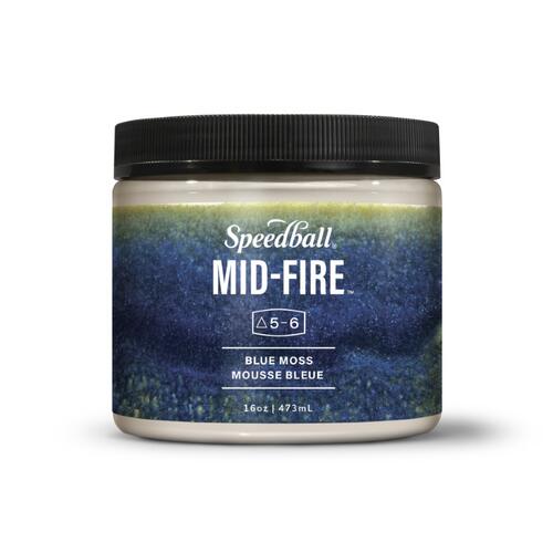 Speedball Midfire Brushable Glaze Blue Moss 472ml