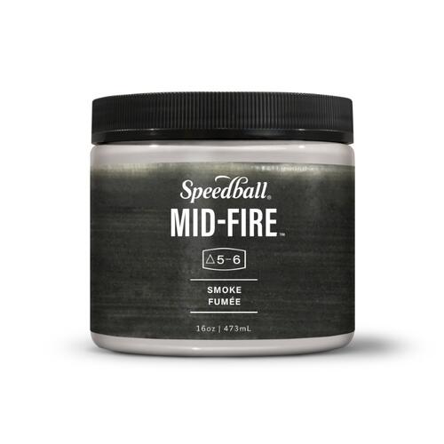 Speedball Midfire Brushable Glaze Smoke 472ml