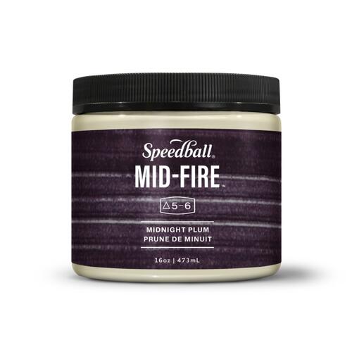 Speedball Midfire Brushable Glaze Midnight Plum 472ml