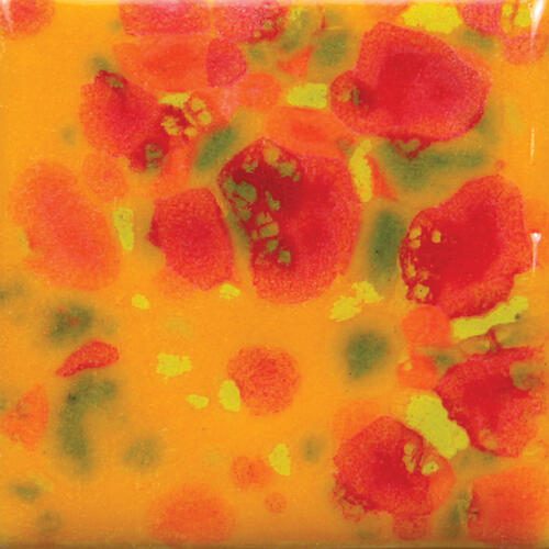 Mayco Jungle Gems Crystal Lowfire Brushable Glaze CG-753 Sassy Orange